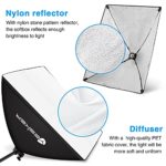 Yesker Softbox Photography Lighting Kit Continuous Photo Studio Equipment with 20×28 inch Reflector and 5500K Bulbs (2 Soft Boxes)