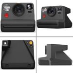 Polaroid Now I-Type Instant Camera – Black + Golden Moments Film – Holiday Everything Box Bundle