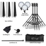 ShowMaven 45W Dimmable LED Light with Double Color Temperature Continuous Lighting Studio Kit,3 Packs 20×28 Inches Studio Softbox, for Photo Studio Portrait, Video Shooting