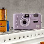 Kodak M38 35mm Reusable Film Camera, Focus Free, Build in Powerful Flash, Bundle with Camera Bag (Lavender)