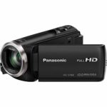 Panasonic HC-V180K Full HD Camcorder with 50x Stabilized Optical Zoom – Bundle with Video Bag, 16GB SDHC Card, Cleaning Kit, Memory Wallet