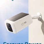 eufy Security SoloCam S40, Solar Security Camera, Wireless Outdoor Camera, Battery Camera, Integrated Solar Panel, Spotlight Camera, 2K Resolution, Wireless, 2.4 GHz Wi-Fi, No Monthly Fee