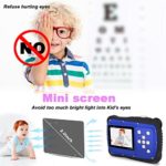 Digital Camera for Kids, Child Eyes Protection Camera, Mini Waterproof Kid Cameras with 2″ LCD Screen, 720P 12MP Point and Shoot Camera, Compact Portable Cameras for Kids Girls Boys Teens