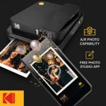KODAK Smile Classic Digital Instant Camera for 3.5 x 4.25 Zink Photo Paper – Bluetooth, 16MP Pictures (Black)