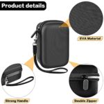 Digital Camera Case Compatible with Keculbo/ for SEREE/ for CEDITA/ for SUNLEO/ for Weton/ for Lincom Tech Vlogging Camera YouTube Vlog Cameras. Travel Storage Holder for Memory Card, Batteries and Accessories (Box Only)