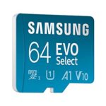 SAMSUNG EVO Select Micro SD -memory -card + Adapter, 64GB microSDXC 130MB/s Full HD & 4K UHD, UHS-I, U3, A2, V30, Expanded Storage for Android Smartphones, Tablets, Nintendo -switch (MB-ME64KA/AM)