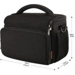 DOMISO Camera Bag Case Waterproof Anti-Shock Shoulder Bag, Black