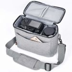 FOSOTO Camera Bag Case with Waterproof Rain Cover Compatible for Nikon D3500 D5600 D7500 D610 Canon EOS 4000D 2000D SL3 T7 M50 M6 SX530 Fujifilm X-T20,Grey