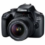 Canon EOS 4000D DSLR Camera w/Canon EF-S 18-55mm F/3.5-5.6 III Zoom Lens + Case + 32GB SD Card (15pc Bundle) (Renewed)