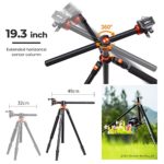 K&F Concept 94 Inch Camera Tripods 4 Section Aluminium Professional Detachable Monopod Tripod with 360 Degree Ball Head Quick Release Plate for DSLR SLR Cameras T254A8+BH-28L (SA254T1)