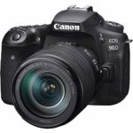 Canon EOS 90D DSLR Camera with 18-135mm Lens (3616C016) + 64GB Memory Card + Case + Corel Photo Software + 2 x LPE6 Battery + External Charger + Card Reader + LED Light + Filter Kit + More (Renewed)