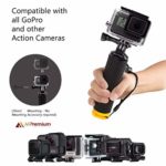 Waterproof Floating Hand Grip Compatible with GoPro Hero 10 9 8 7 6 5 4 3+ 2 1 Session Black Silver Camera Handler & Handle Mount Accessories Kit for Water Sport and Action Cameras (Yellow)