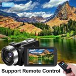 Video Camera 2.7K 30FPS Camcorder Vlogging Camera 30.0MP 16X Digital Zoom IR Night Vision TikTok YouTube Camera Recorder with Remote Control and 2 Batteries