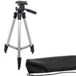 50″ Aluminum Camera Tripod with Built in Bubble Level Indicator for All GoPro HERO Cameras + Tripod Mount & an eCostConnection Microfiber Cloth