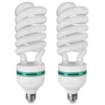 SLOW DOLPHIN Photo CFL Full Spectrum Light Bulb,2 x 105W 5500K CFL Daylight for Photography Photo Video Studio Lighting(2 Packs)