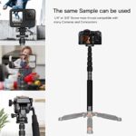 koolehaoda 6-Section Monopod Compact Portable Photography Aluminum Alloy Unipod Stick (K-266 Black)