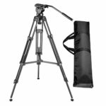 Neewer Professional 61 inches/155 Centimeters Aluminum Alloy Video Camera Tripod with 360 Degree Fluid Drag Head,1/4 and 3/8-inch Quick Release Plate and Bag,Load up to 13.2 pounds/6 kilograms