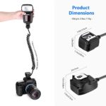 Neewer 4.2’/1.3m TTL Off Camera Flash Speedlite Cord compatible with Canon DSLR 800D/750D/700D/650D/600D/7D2/7D/6D2/6D/5D4/5D3/5D2/5DS/1D4/1D3/100D/80D/70D/60D Cameras