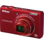 Nikon COOLPIX S6200 16 MP Digital Camera with 10x Optical Zoom NIKKOR ED Glass Lens and HD 720p Video (Red)