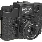 Holga 120N Medium Format Film Camera (Black) + Holga ISO 400 120 Medium Format Black and White Film + Carrying Case