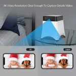 Hidden Camera WiFi, 4K Hidden Spy Camera Night Light VIMSEAGA Nanny Cam with Motion Detection Alarm and Night Vision Video Recorder Surveillance for Home Office