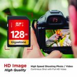 Gigastone 128GB SD Card UHS-I U1 Class 10 SDXC Memory Card High Speed Full HD Video Canon Nikon Sony Pentax Kodak Olympus Panasonic Digital Camera