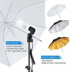 Kshioe Photography Lighting Kit:6.5x10feet/2x3m Backdrops Stand Support System, 5 in 1 reflectors, 1600w 5500k Umbrellas Softbox Continuous Lighting Kit for Portrait, Product and Video Shooting