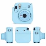 Leebotree Instant Camera Accessories Compatible with Fujifilm Instax Mini 11 Instant Film Camera Include Case/Album/Wall Hang Frames/Film Frames/Border Stickers/Corner Stickers (Sky Blue)