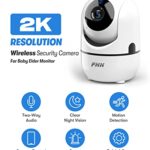 Security Camera – FHH 2K Cameras for Home Security with Night Vision, Two-Way Audio,Motion Detection, Phone APP,Remote Contol Indoor WiFi Camera,Ideal for Baby Monitor/ Pet Camera
