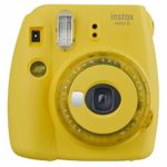 Fujifilm instax Mini 9 Instant Camera (Yellow) with Film Pack (20 Sheets) Bundle (2 Items)