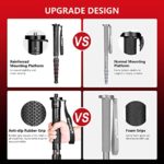 Manbily Camera Monopod Carbon Fiber Portable Compact Lightweight Travel Monopod with Carrying Bag Walking Stick Handle,for DSLR Canon Nikon Sony Video Camcorder,6 Sections up to 61-in (C-555L)