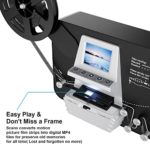8mm & Super 8 Reels to Digital Film Scanner Converter, Film Digitizer with 2.4″ Screen, Convert 3” 4” 5” 7” 9” Reels View Frame by Frame into 1080P Digital MP4 Files,Sharing & Saving on 32GB SD Card