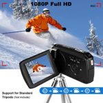 Video Camera Camcorder Vlogging Camera for YouTube TikTok Full HD 1080P 20FPS 36MP Digital Camera Recorder with 2.8-Inch Rotation LCD Display Camcorders for Kids Teens Beginners