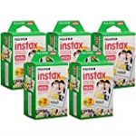 Fujifilm Instax Mini Instant Film, 10 Sheets of 5 Pack × 2 (100 Sheets)