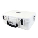 Condition 1, 23″ Hard Case, Waterproof Storage Case, Dustproof Protective Luggage, Lockable Storage Box With Pre Cut Foam Insert, For Use As Equipment, Tactical Or Camera Case, White