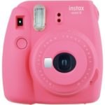 Fujifilm Instax Mini 9 Camera + 14 PC Instax Accessories kit Bundle, Includes; Instax Case + Album + Frames & Stickers + Lens Filters + More (Flamingo Pink)