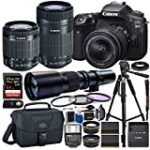 Canon EOS 80D DSLR Camera with 18-135mm Lens Accessory Bundle w/Cleaning Kit
