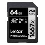 Lexar Professional SDHC/SDXC 1667x UHS-II 64GB Memory Card 2 Pack (LSD64GCBNA1667)