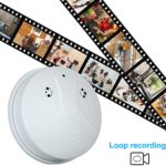 Hidden Camera Smoke Detector WiFi Spy Camera Hidden Cameras HD 1080P Small Camera with Night Vision and Motion Detection Spy Cameras for Home Security Nanny Cams (2 Pack)