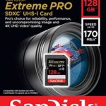SanDisk 128GB SDXC SD Extreme Pro Memory Card Bundle Works with Canon EOS Rebel SL2, SL1, T4i, T6s Digital DSLR Camera 4K (SDSDXXY-128G-GN4IN) Plus (1) Everything But Stromboli (TM) Combo Card Reader