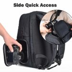 CADeN Camera Backpack, DSLR/SLR/Mirrorless Photography Camera Bag Large, Waterproof Camera Case with 13 Inch Laptop Compartment Compatible for Nikon Canon Sony Camera and Lens Tripod Accessories