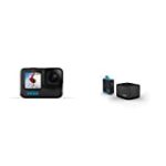 GoPro HERO10 Black – Waterproof Action Camera with Front LCD and Touch Rear Screens, 5.3K60 Ultra HD Video & Dual Battery Charger + Battery (HERO10 Black/HERO9 Black) – Official Accessory