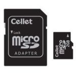 Cellet 2GB MicroSD for LG US780 Smartphone custom flash memory, high-speed transmission, plug and play, with Full Size SD Adapter. (Retail Packaging)