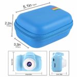 Leayjeen Kids Camera Case Compatible with Seckton/Desuccus/Rindol/Nine Cube/VATENIC/LC-dolida/GKTZ and More Digital Kid Camera Toy Gift (Case Only)-Blue