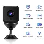 4K Spy Camera Hidden Camera,Ebarsenc UHD WiFi Wireless Mini Camera/Battery Operated Nanny Cam/Small Camera for Home Security/Indoor Camera with Motion Detection Night Vision/Surveillance Camera