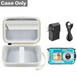 Digital Camera Case Compatible with YISENCE/ for AbergBest 21 Mega Pixels 2.7″ LCD Rechargeable HD/ for Canon PowerShot ELPH 180 190/ for Sony DSCW800 DSCW830 Kids Camera with SD Card and Cable -White