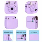 Tiessic Instax Mini 11 Accessories Compatible with Fujifilm Instax Mini 11 Instant Camera with Instax Mini 11 Case,108 Photos Mini Photo Album,etc.(Lilac Purple?14 Items)