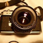 Vintage Asahi PENTAX KM 35mm SLR Film Camera W/ SMC Pentax 1:1.8 55mm Lens