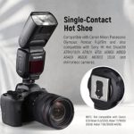 NEEWER NW600 Flash Speedlite Compatible with Canon Nikon Panasonic Olympus Pentax Fujifilm Sony DSLR and Mirrorless Cameras with Standard Hot Shoe, GN40 On Camera Flash with Manual, S1/S2 Slave Mode