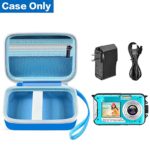 Digital Camera Case Compatible with YISENCE/ for AbergBest 21 Mega Pixels 2.7″ LCD Rechargeable HD/ for Canon PowerShot ELPH 180 190/ for Sony DSCW800 DSCW830 Kids Camera with SD Card and Cable -Blue
